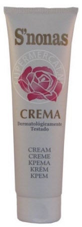 S'nonas crema tube cream for a good hydration of your skin comes in this special tube
